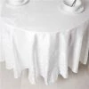 Garnier-Thiebaut - Beauregard White Tablecloth Round 195cm