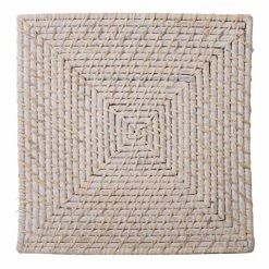 Peter's - Rattan Square Placemat Whitewash 33x33cm