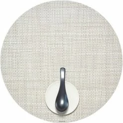 Chilewich - Basketweave Round Placemat Natural 38cm