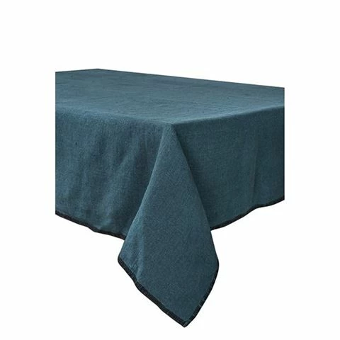 Harmony Linen - Letia Tablecloth Prussian Blue 170x300cm 1 Harmony Linen - Letia Tablecloth Prussian Blue 170x300cm