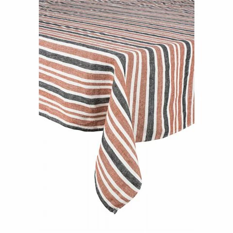 Harmony Linen - Piantarella Tablecloth Brick 170x250cm 1 Harmony Linen - Piantarella Tablecloth Brick 170x250cm