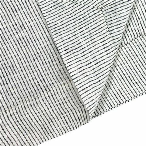 French Signature - Linen Tablecloth 220cm Round Pinstripes 1 French Signature - Linen Tablecloth 220cm Round Pinstripes
