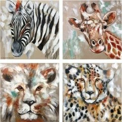 Lilli Rock - Wild Africa Coaster Set 4pce
