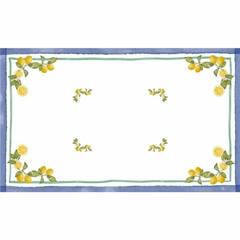 NO22 - Capri Via Limone Tablecloth Large 300x150cm 1 NO22 - Capri Via Limone Tablecloth Large 300x150cm