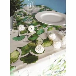 L'Ensoleillade - Biloba Cotton Tablecloth Coated 200x155cm