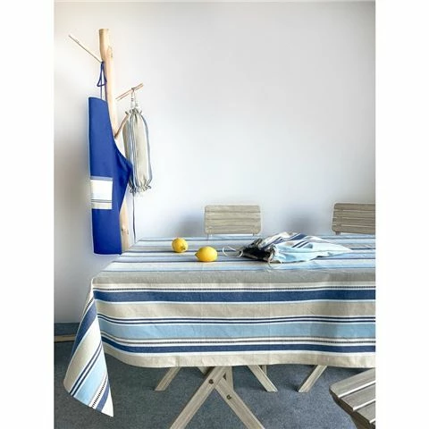 L'Ensoleillade - Luz Stripe Cotton Tablecloth 200x160cm 1 L'Ensoleillade - Luz Stripe Cotton Tablecloth 200x160cm