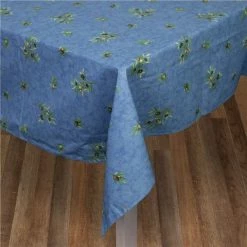 L'Ensoleillade - Olive Grove Blue Treated Tablecloth 200x155cm