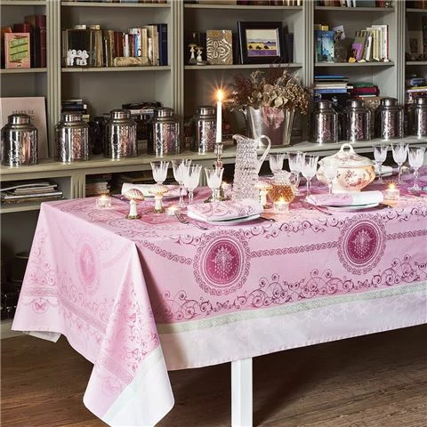 Garnier-Thiebaut - Eugenie Candy Tablecloth 174x304cm 1 Garnier-Thiebaut - Eugenie Candy Tablecloth 174x304cm