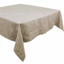 Garnier-Thiebaut - Mille Giverny T/Cloth Naturel W/Green Sweet Coating 175cm