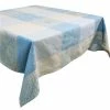 Garnier-Thiebaut - Mille Oceans Ecume Tablecloth 115x115cm