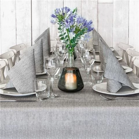 BioNap - Tableset Disposable Tablecloth/Napkins GioGrey 11pc 1 BioNap - Tableset Disposable Tablecloth/Napkins GioGrey 11pc
