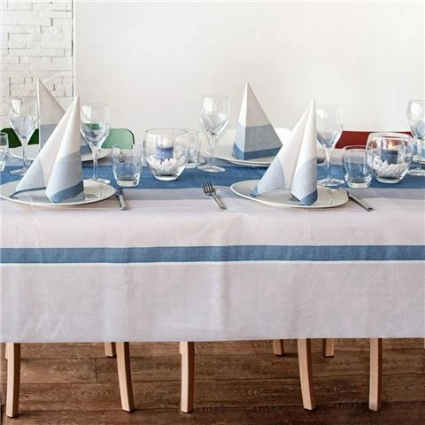 BioNap - TableSet Disposable Tablecloth/Napkin Set Blue 11pc 1 BioNap - TableSet Disposable Tablecloth/Napkin Set Blue 11pc