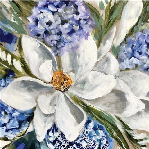 Lilli Rock - Hamptons Magnolia Placemat Set 4pce 1 Lilli Rock - Hamptons Magnolia Placemat Set 4pce