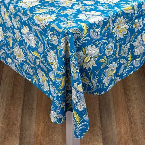 L'Ensoleillade - Blue Floral Valdrome Tablecloth 250x160cm 1 L'Ensoleillade - Blue Floral Valdrome Tablecloth 250x160cm