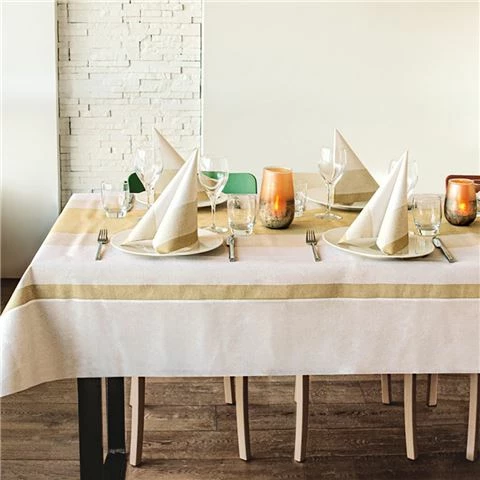 BioNap - Tableset Disposable Tablecloth & Napkin Set Gold Stuff 11pce 1 BioNap - Tableset Disposable Tablecloth & Napkin Set Gold Stuff 11pce