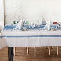 BioNap - Tableset Disposable Tablecloth/Napkin Set Blue Stuff 11pce