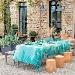 Garnier-Thiebaut - Silhouettes Indigo Tablecloth 155x155cm