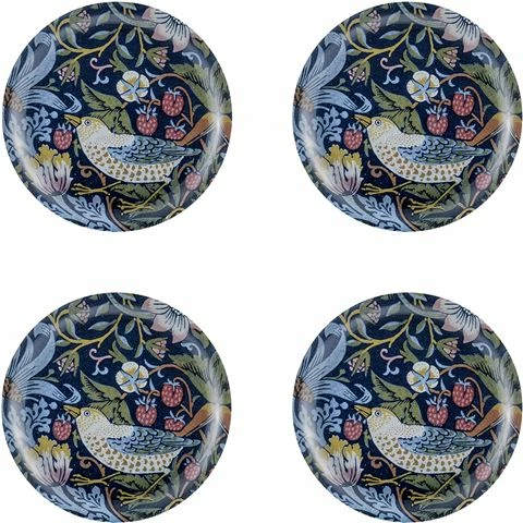 Ary Home - Strawberry Thief Coaster 11cm 4pce 1 Ary Home - Strawberry Thief Coaster 11cm 4pce