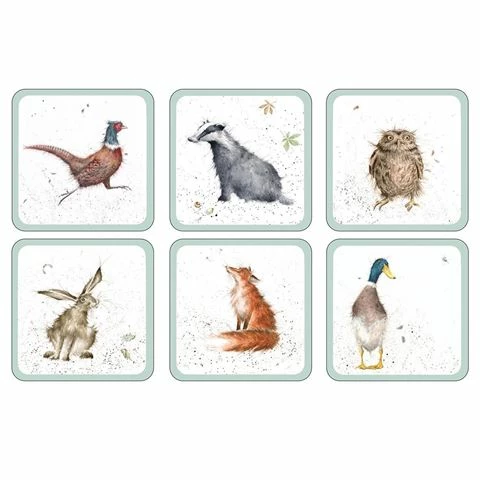 Pimpernel - Wrendale Coaster Set 6pce 1 Pimpernel - Wrendale Coaster Set 6pce