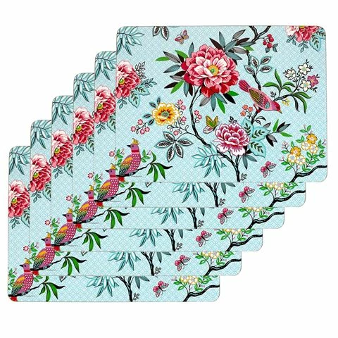 Ashdene - Jardin Peony Placemat Set 6pce 1 Ashdene - Jardin Peony Placemat Set 6pce