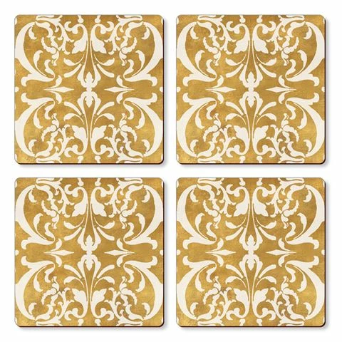 New York Botanical Garden - Hardboard Coaster Set Gilded 4pc 1 New York Botanical Garden - Hardboard Coaster Set Gilded 4pc