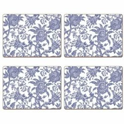 Williamsburg - Cork Placemat Boxed Arcadia Blue Set 4pce