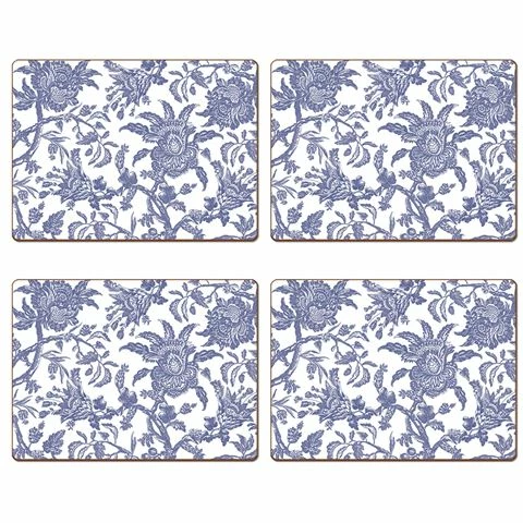 Williamsburg - Cork Placemat Boxed Arcadia Blue Set 4pce 1 Williamsburg - Cork Placemat Boxed Arcadia Blue Set 4pce