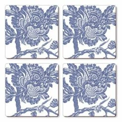 Williamsburg - Hardboard Coaster Arcadia Blue Set 4pce