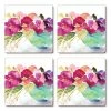 Cala Home - Hardboard Coaster Bowl Of Blooms Set 4pce