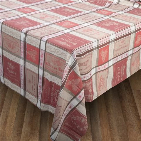 L'Ensoleillade - Bar A Vins Ecru Bordeaux Tablecloth 250x180cm 1 L'Ensoleillade - Bar A Vins Ecru Bordeaux Tablecloth 250x180cm