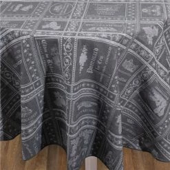 L'Ensoleillade - Bar A Vins Gris Tablecloth Round 180cm