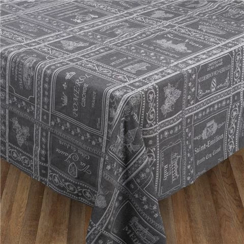 L'Ensoleillade - Bar A Vins Gris Tablecloth 350x180cm 1 L'Ensoleillade - Bar A Vins Gris Tablecloth 350x180cm