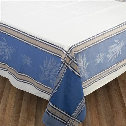 L'Ensoleillade - Senanque Blue & Ecru Tablecloth 250x160cm 1 L'Ensoleillade - Senanque Blue & Ecru Tablecloth 250x160cm