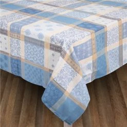 L'Ensoleillade - Valescure Blue & Beige Tablecloth 220x180cm