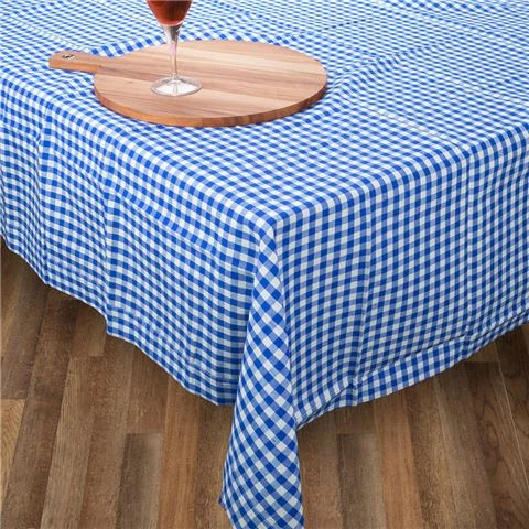 Rans - Gingham Tablecloth Large Blue 150cm X 300cm 1 Rans - Gingham Tablecloth Large Blue 150cm X 300cm