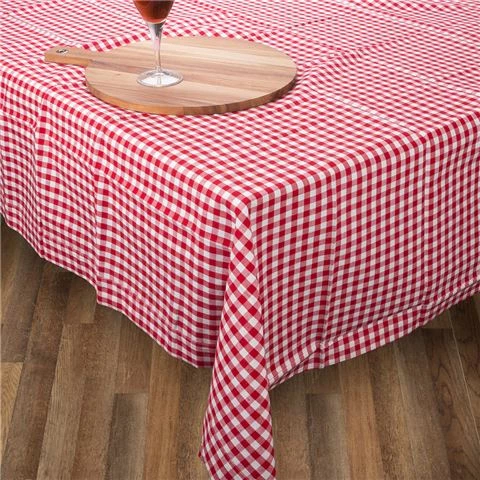 Rans - Gingham Tablecloth Large Red 150x300cm 1 Rans - Gingham Tablecloth Large Red 150x300cm