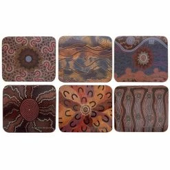 Cinnamon - Fire & Water Dreaming Coaster Set 6pce