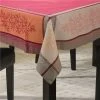 L'Ensoleillade - Jacquard Olive Red Tablecloth 160x160cm