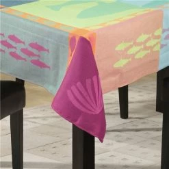 L'Ensoleillade - Grand Blue Multicolour Tablecloth 160x160cm