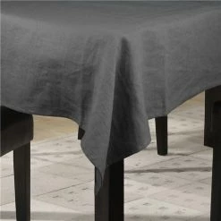 Charvet Editions - Initiale Tablecloth Ardoise 280x175cm