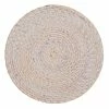 Rattan - Round Placemat Whitewash 30cm