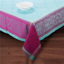 L'Ensoleillade - Prestige Turquoise Tablecloth Coated 160x160cm