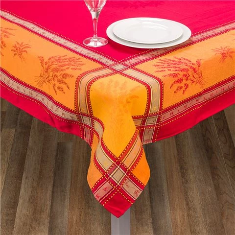 L'Ensoleillade - Senanque Red Tablecloth Coated 250x160cm 1 L'Ensoleillade - Senanque Red Tablecloth Coated 250x160cm