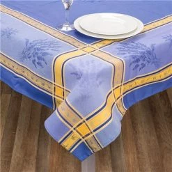 L'Ensoleillade - Senanque Blue & Yellow Tablecloth 300x160cm