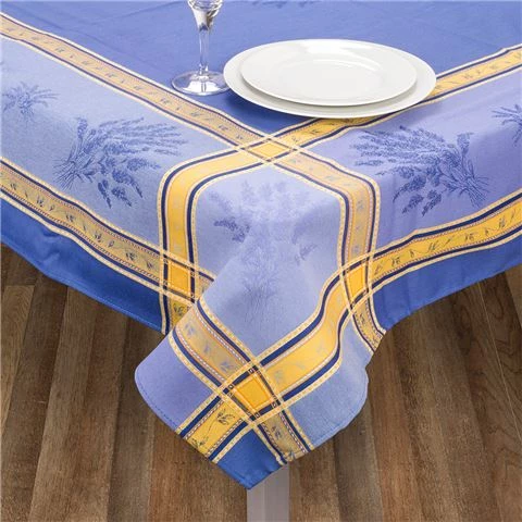 L'Ensoleillade - Senanque Blue & Yellow Tablecloth 300x160cm 1 L'Ensoleillade - Senanque Blue & Yellow Tablecloth 300x160cm