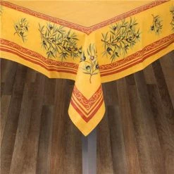 L'Ensoleillade - Clos Des Oliviers Yellow Tablecloth 200x155cm