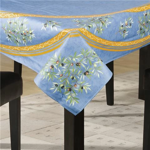 L'Ensoleillade - Clos Des Oliviers Blue Tablecloth 250x155cm 1 L'Ensoleillade - Clos Des Oliviers Blue Tablecloth 250x155cm