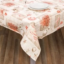 L'Ensoleillade - Shell Coral Tablecloth Coated 250x145cm