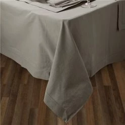 Rans - Hemstitch Tablecloth Grey 130x180cm