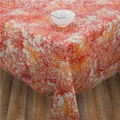 L'Ensoleillade - Caledonie Coral Tablecloth Coated 300x150cm